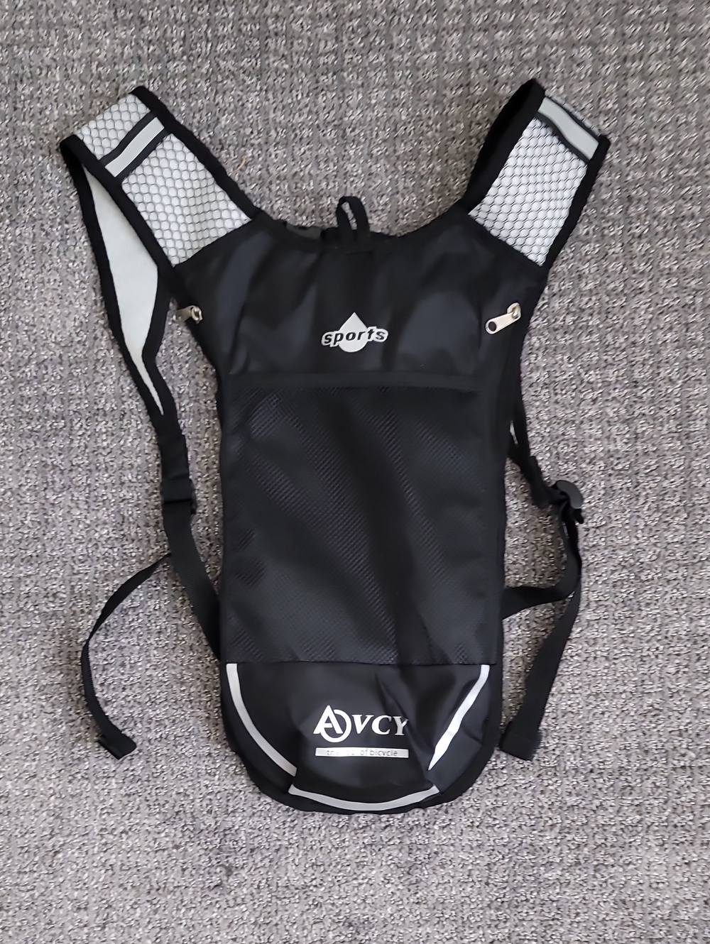 Black Hydration Backpack - Lightweight Vest